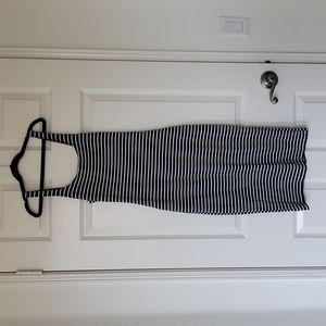 Zara navy striped dress